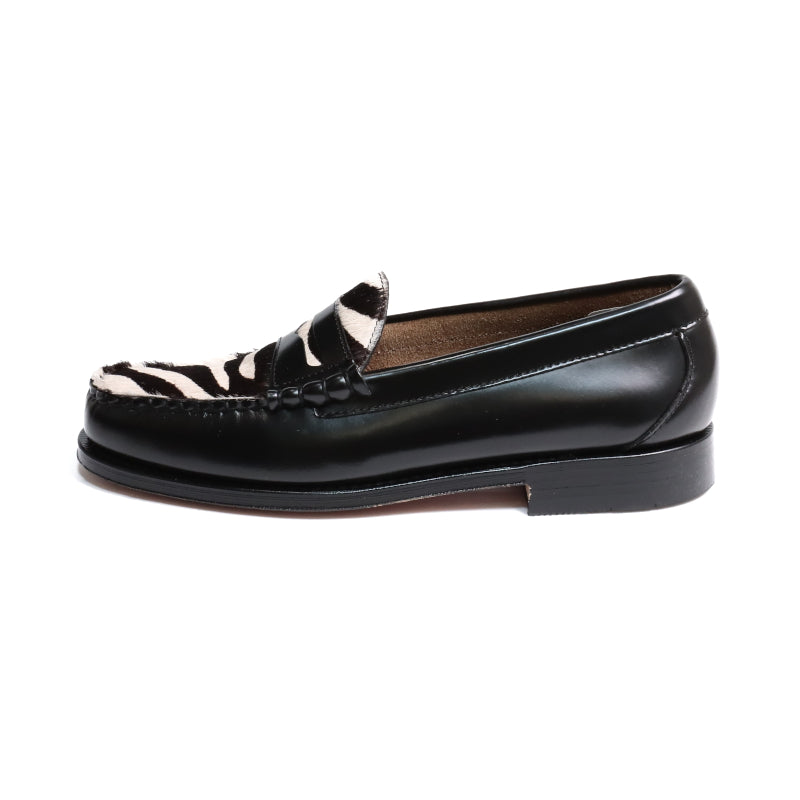 【SALE】11088 LARSON EXOTIC MIX / BLACK & ZEBRA (LEATHER SOLE)