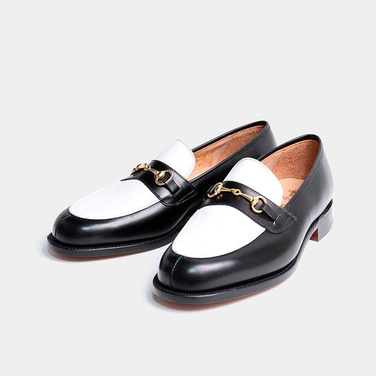 【新色】M5777 BIT / BLACK & WHITE CALF (LEATHER SOLE)