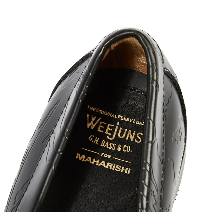 【限定商品】91010M LARSON MAHARISHI / BLACK  (LEATHER SOLE)